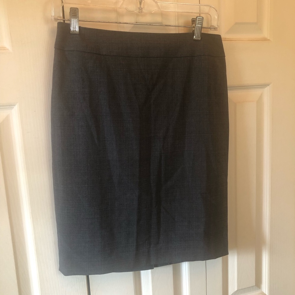 Ann Taylor Charcoal Gray Pencil Skirt